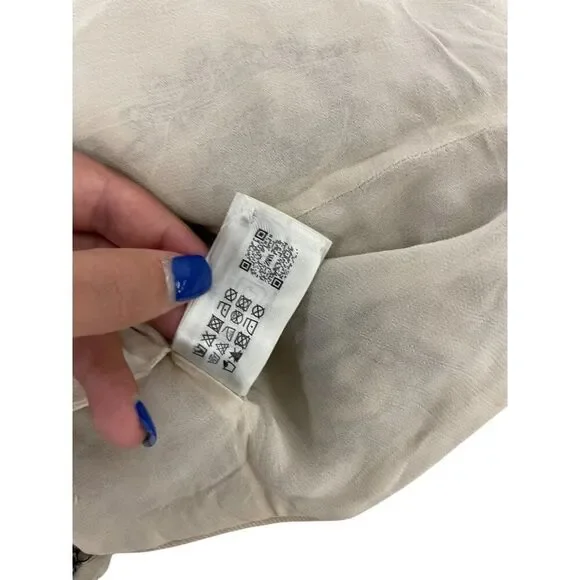 Zara Womens Vest Large S Ecru Embroidered Studded Limited Ed 7521/101 NWT - Picture 15 of 15